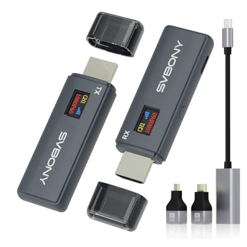 SVBONY ST2 Wireless HDMI Transmitter/Receiver Set Visualizes Transmission Status