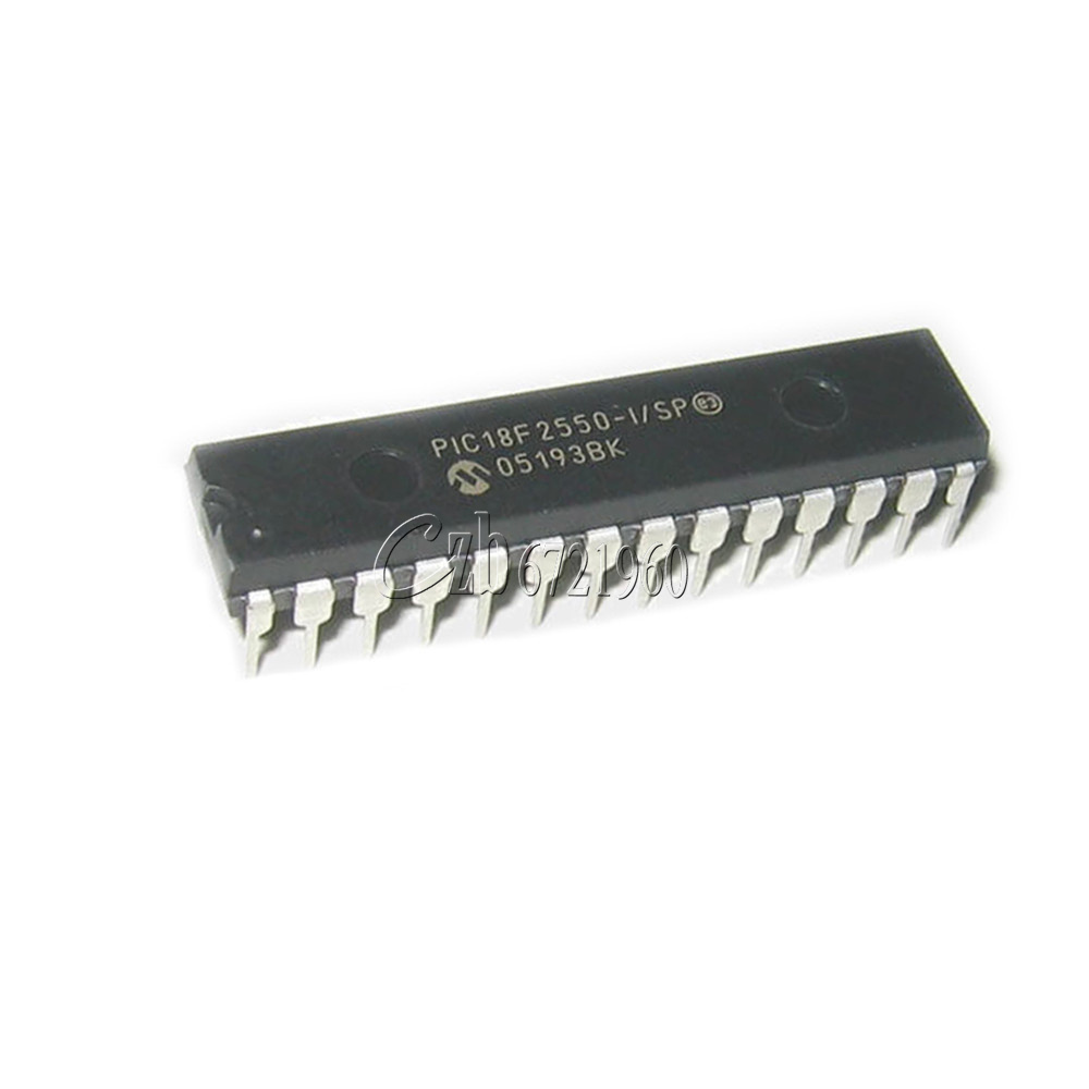 5PCS PIC18F2550-I/SP MICROCHIP PIC18F2550 DIP-28 CHIP IC