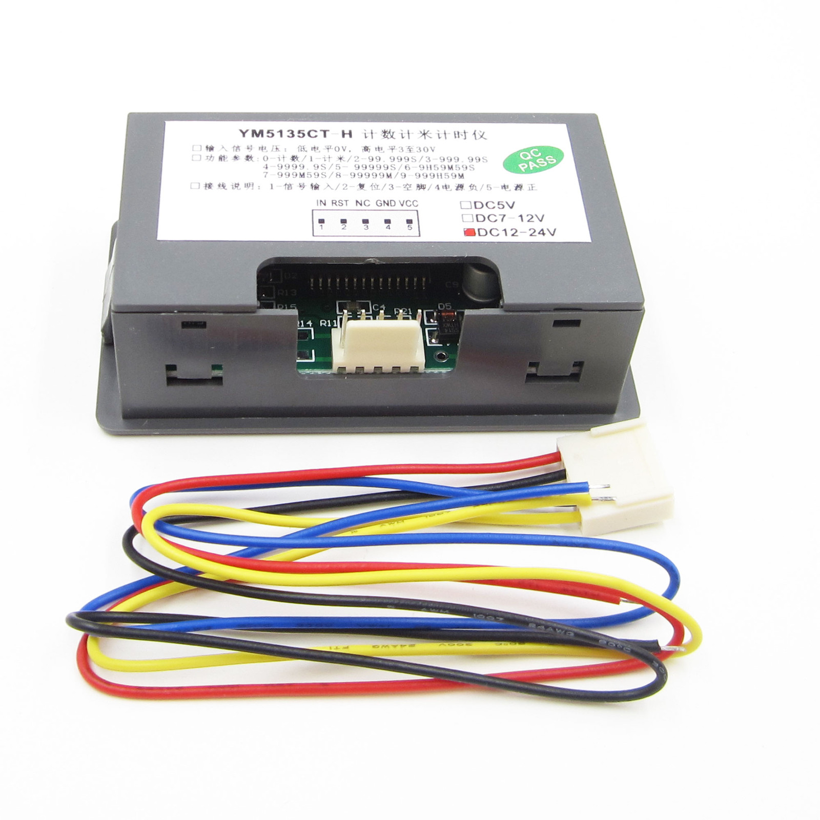 0.56″ Red LED Digital Counter/Timer Timing/Meter Count Three Function DC12-24V