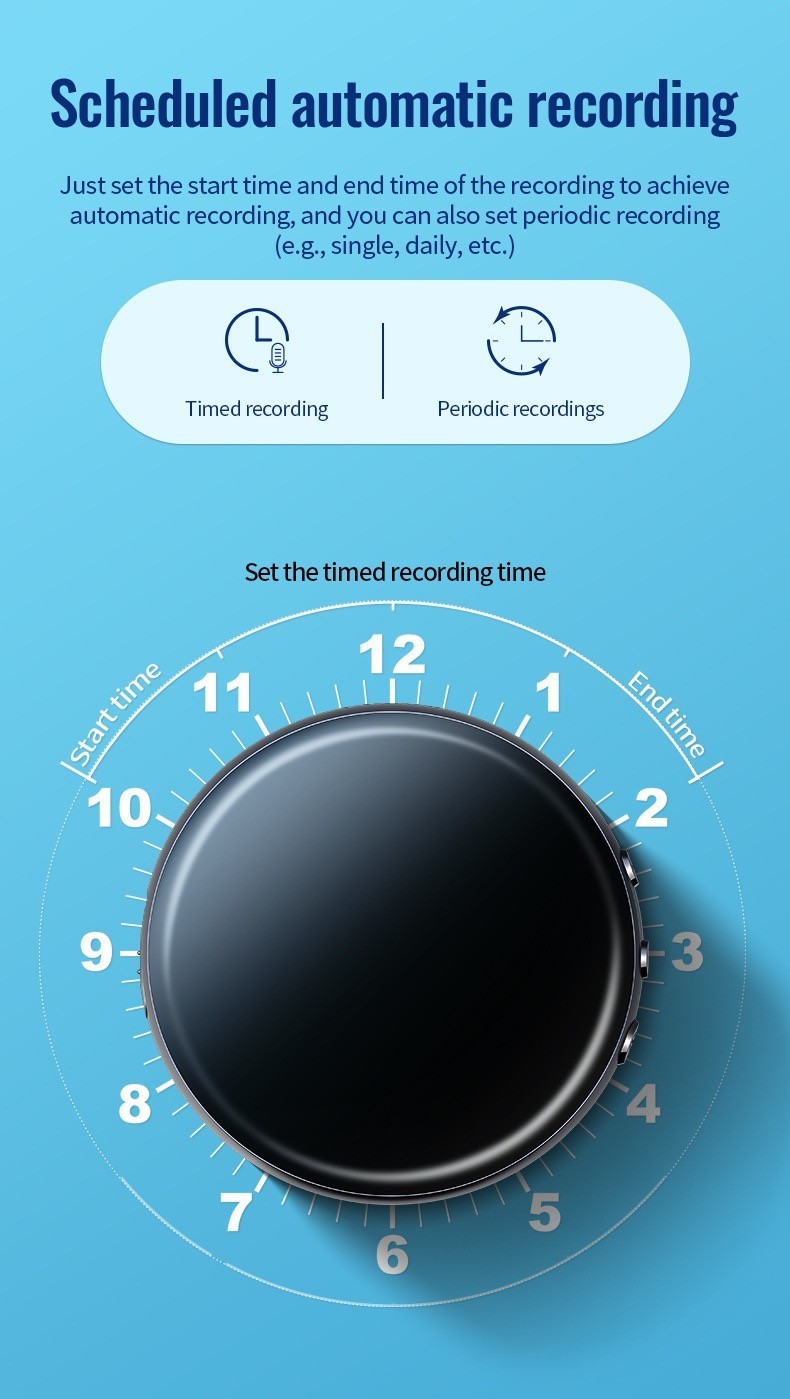 M29 Magnetic Audio Dictaphones Hidden Voice-activated Digital Sound recorder
