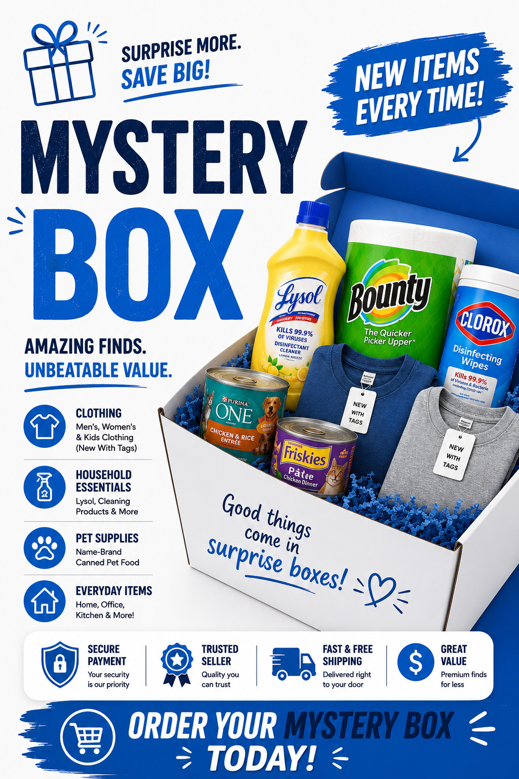 Amazon Overstock Consumer Product Variety – Merchandise Pack