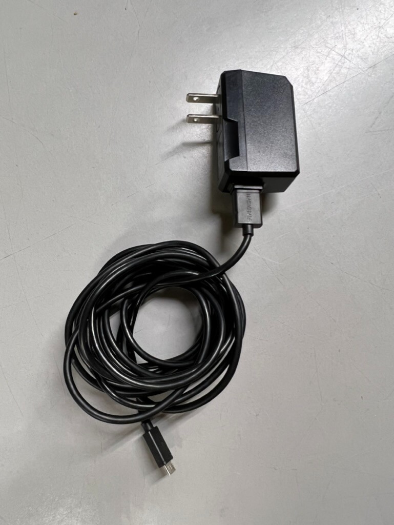 Original OEM Casio USB to Micro Charger – Charging Block + Cord CNR751 – BLACK