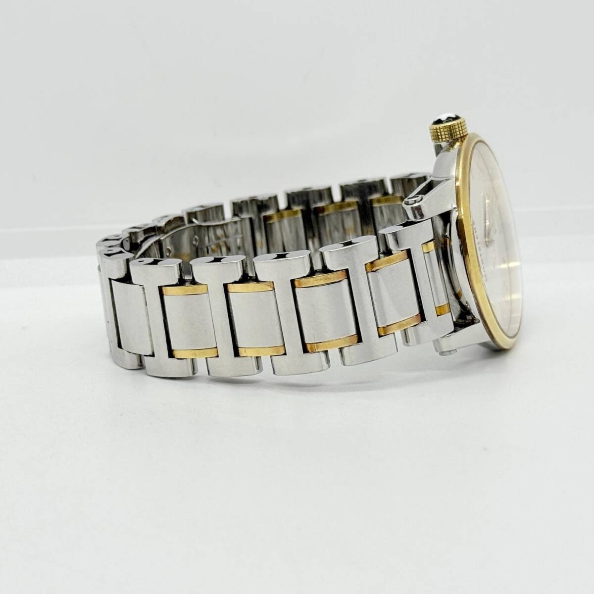 Montblanc Watch Gold/White Stainless Steel/Au750 Silver Automatic Men’s Working