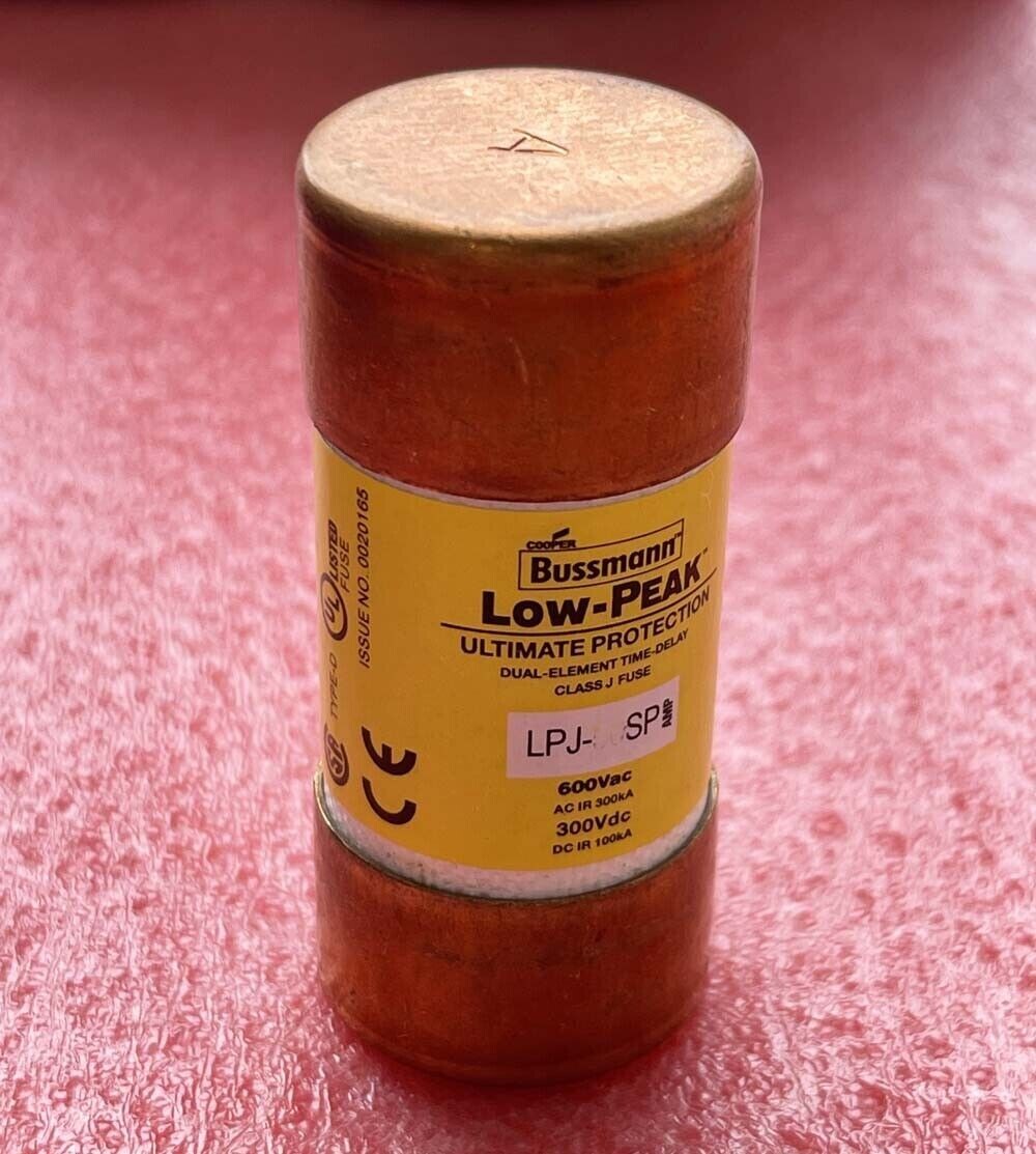 Bussmann LPJ-40SP LPJ40SP LPJ 40A 600Vac LOW-PEAK DUAL-Element Class J Fuse