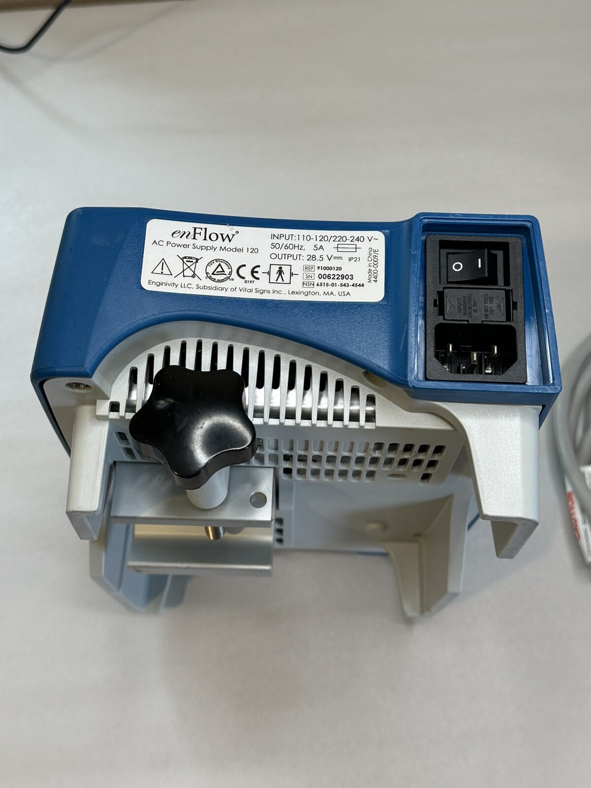 e n F l o w model 120 AC Power Supply With Cord Free Shipping 4400-0009/E