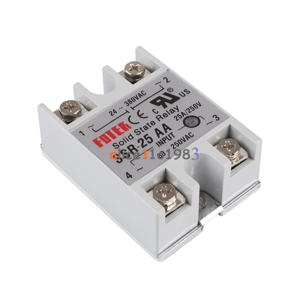 SSR-25AA AC-AC 25A 80-250VAC 24-380VAC FOTEK Soild State Relay