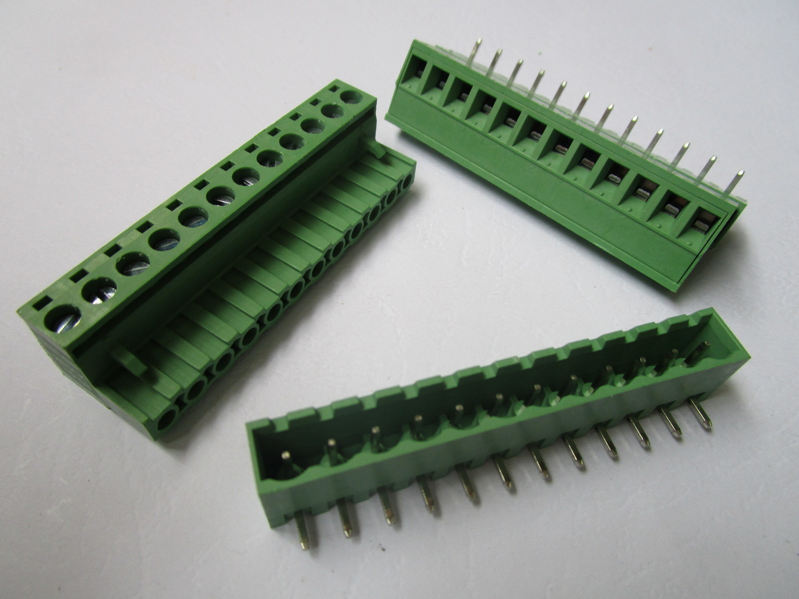 30 pcs Close Angle 12 pin 5.08mm Screw Terminal Block Connector Pluggbale Type