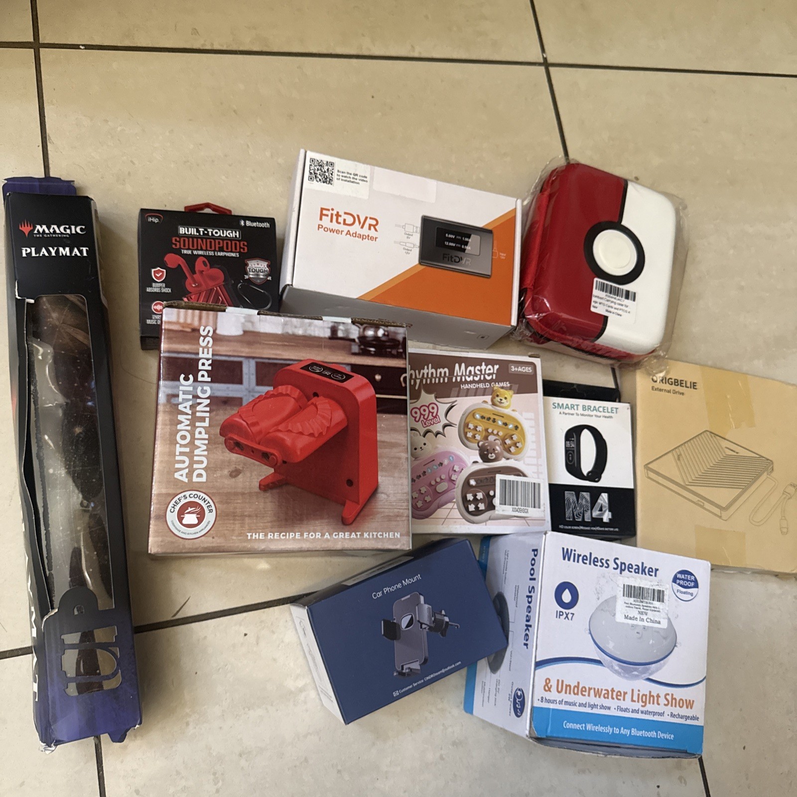 Mystery Loot Electronic General Merch Box For Resale 10 Items Total See Desc