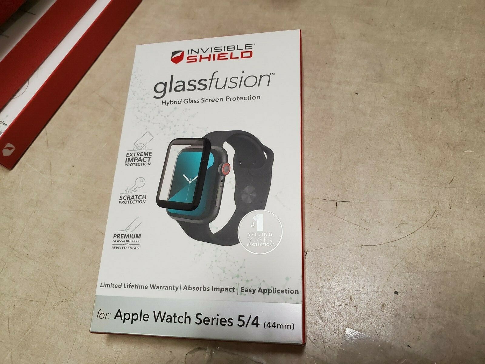 Lot of 2 – Invisible Shield Glass Screen Protector, Apple Watch Series 5/4