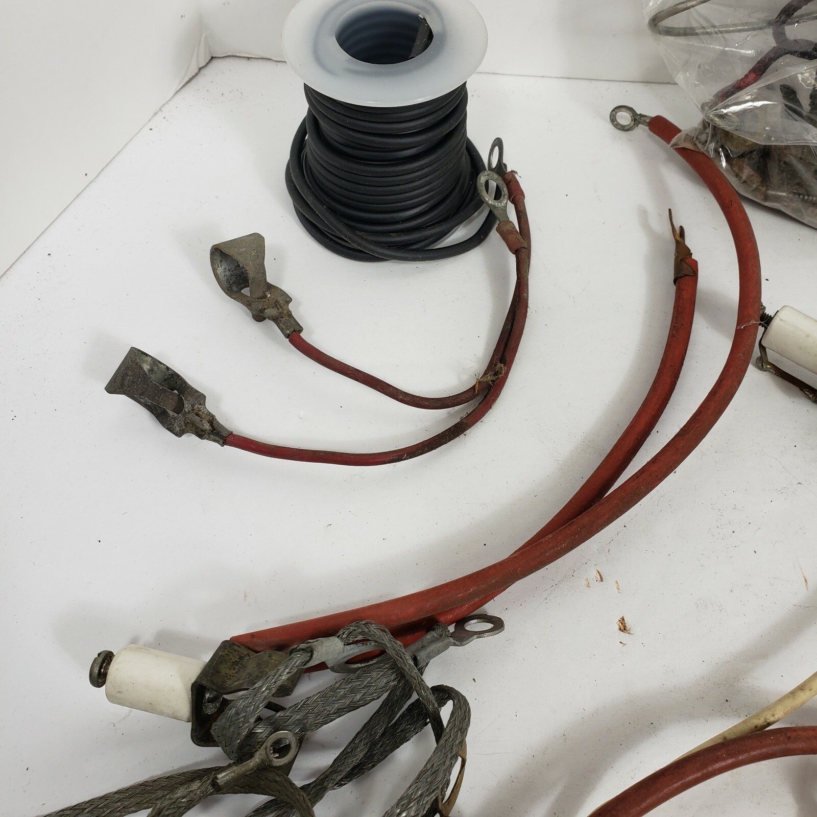 Big Mixed Ham Radio Wire Lot Multiple Lengths Eye Kook Tube Caps
