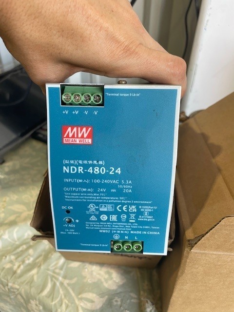 NDR-480-24 Meanwell 24v power supply