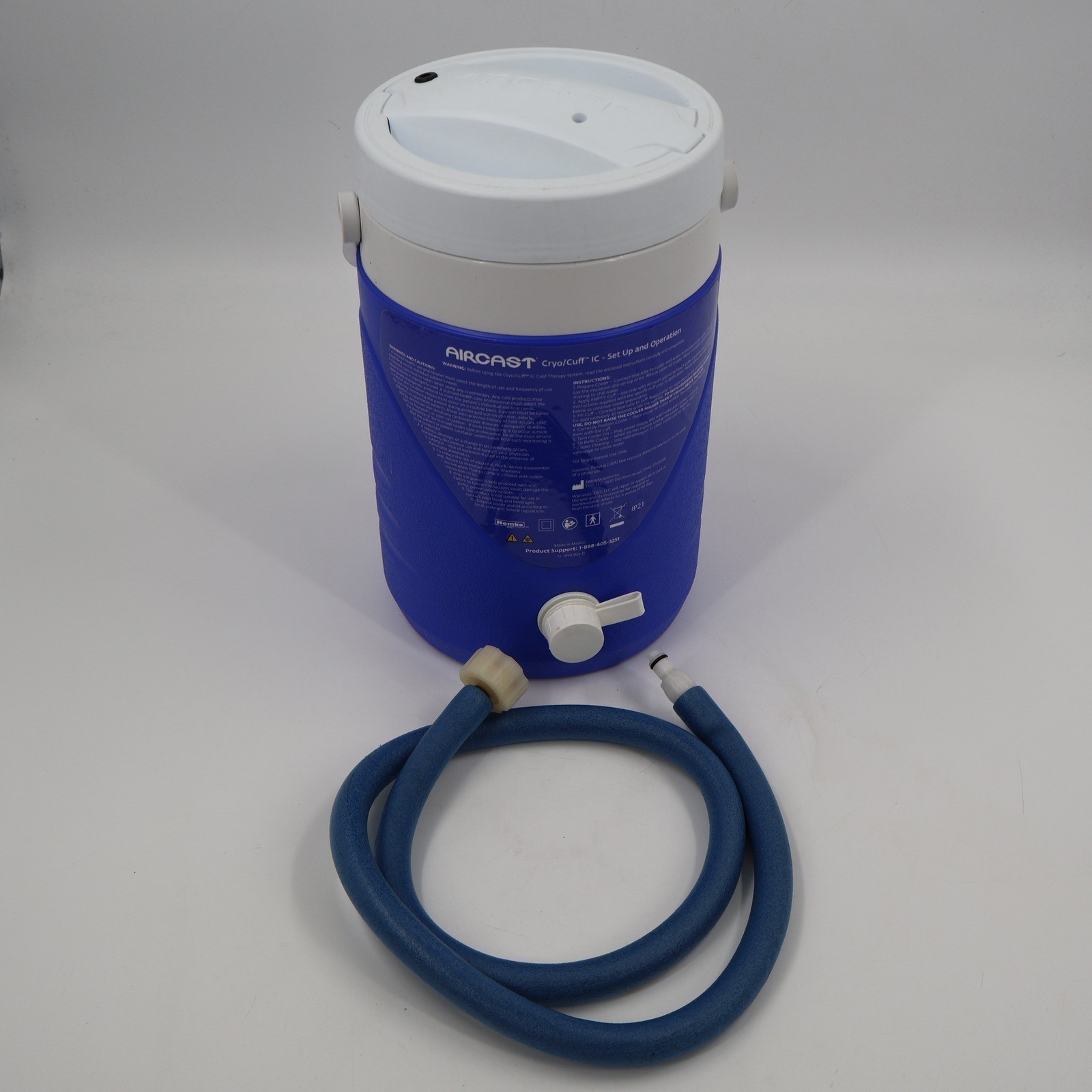 Aircast Cryo/Cuff IC Cold System Blue White Motorized Lid No AC Adapter