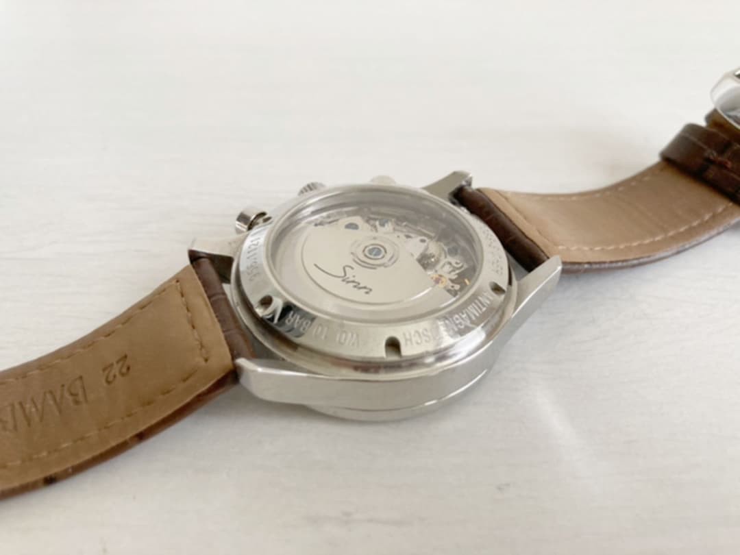 Sinn Watch 956 Leather Band Chronograph Men’s Auth Rare