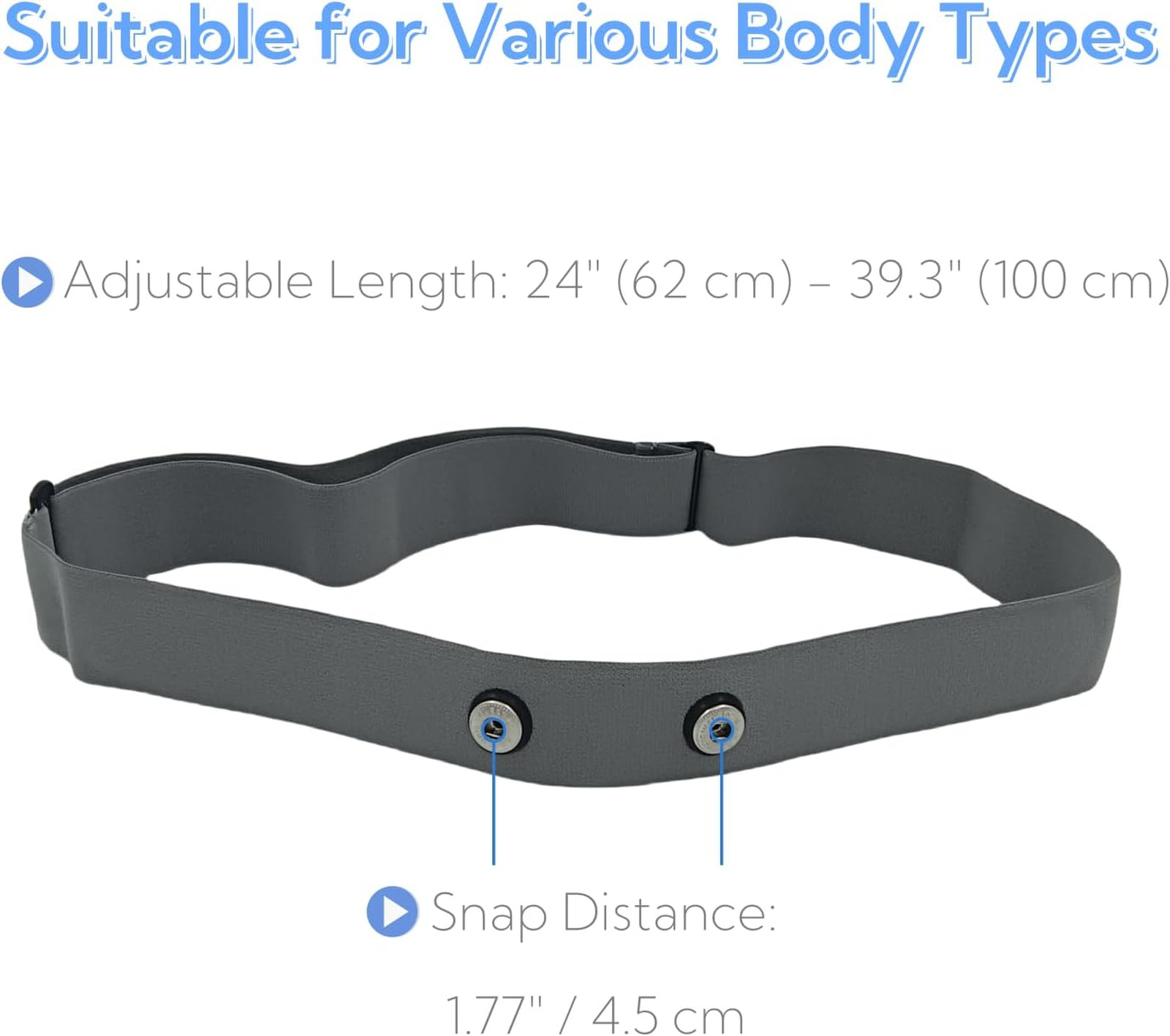 Polar H10 Heart Rate Monitor Chest Strap, Adjustable, Compatible with H9 H7