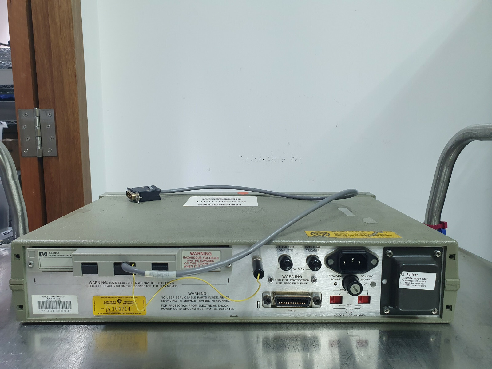 HP 3457A Multimeter with 44491A Gen Purpose Relay