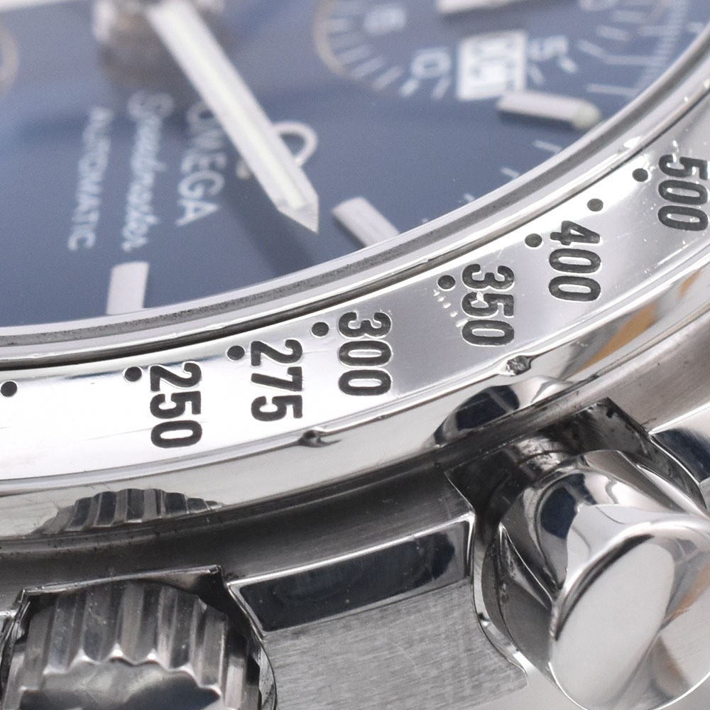 OMEGA Speedmaster Day-Date Triple Calendar Watch Auto Blue Dial 3523.80 Men Auth