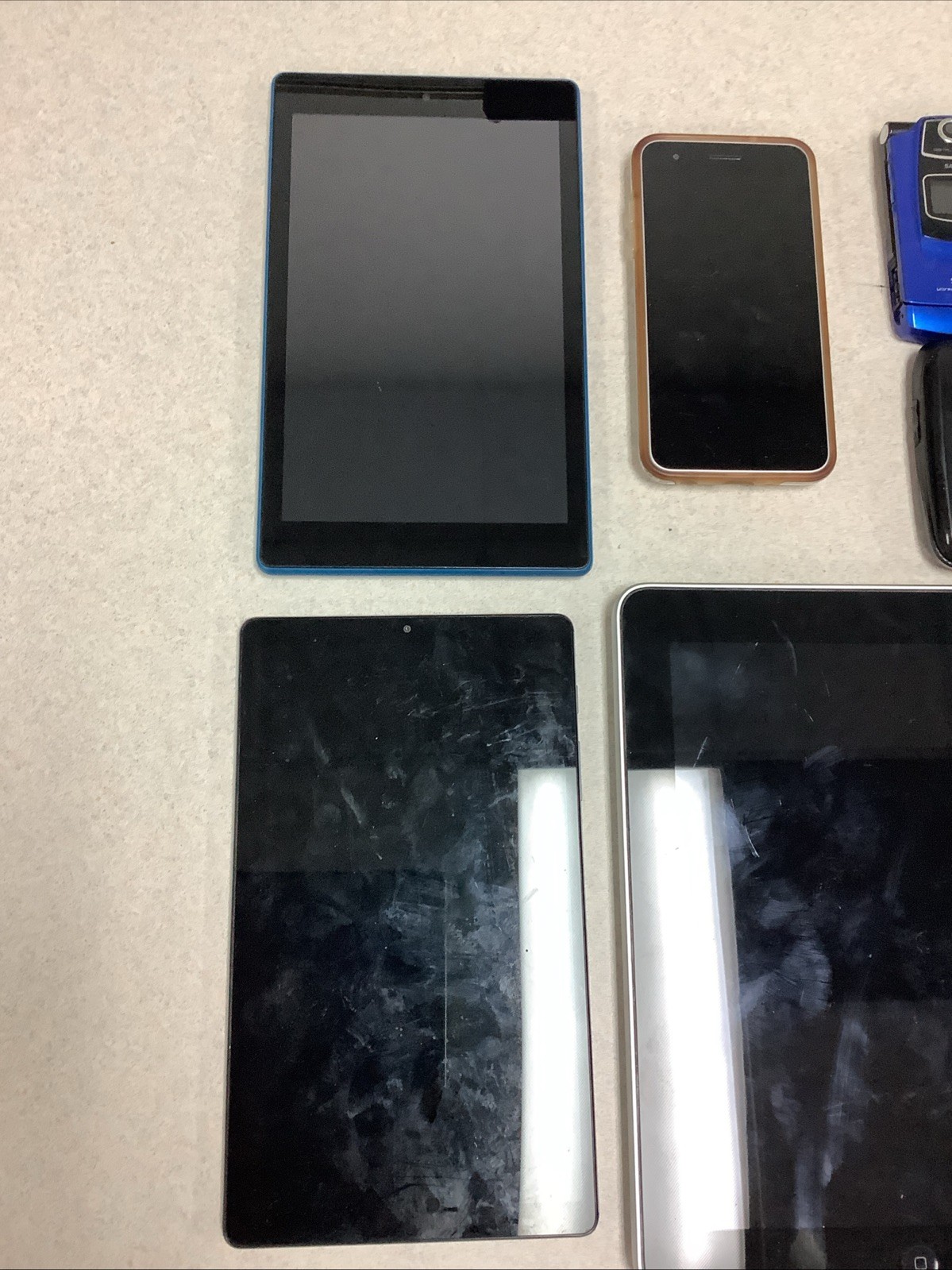 Bulk Electronics Repair Lot 9x Phones 3x Tablets Untested Locked Parts As Is