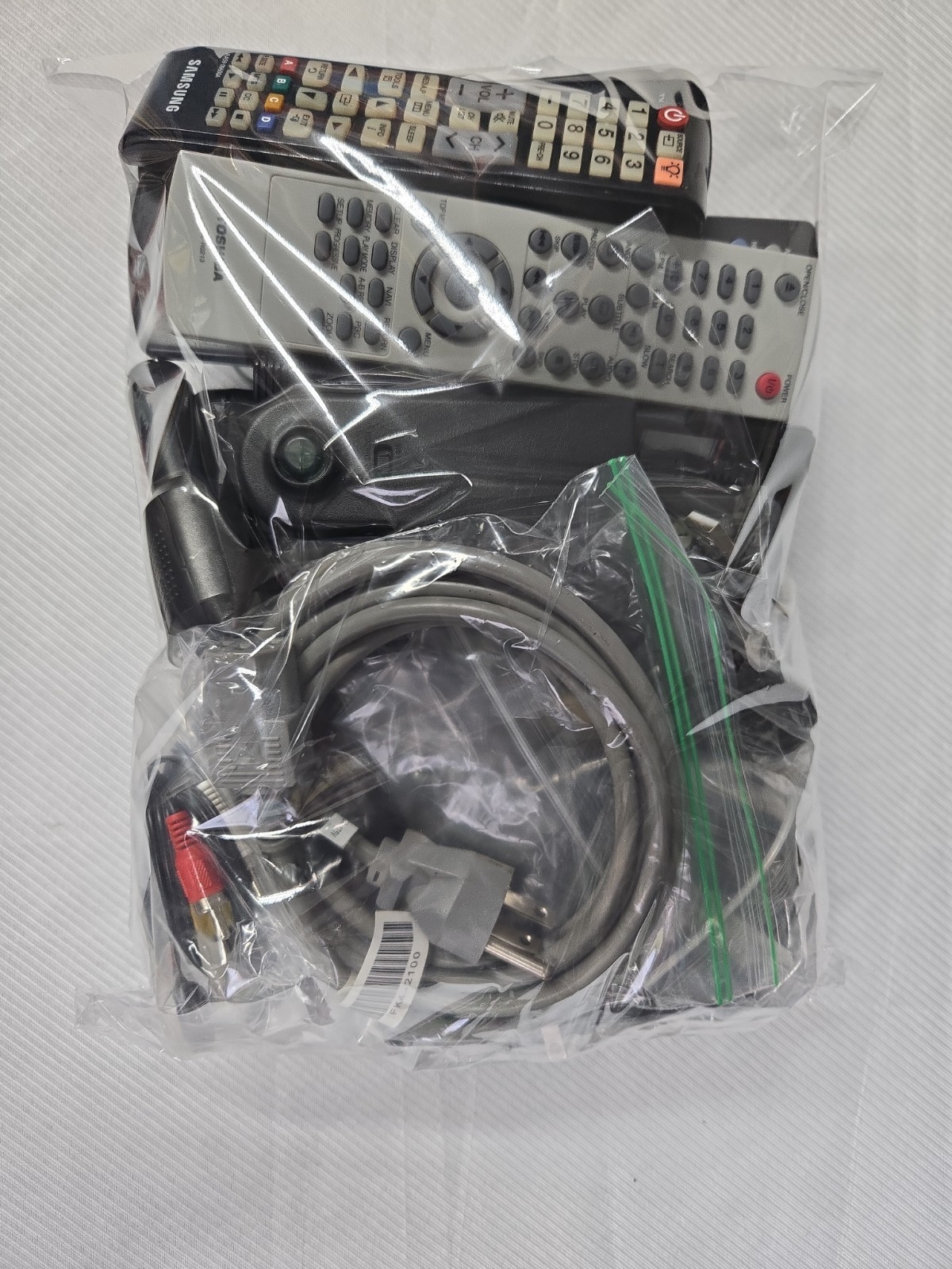 Mixed Electronics Lot Of 24 REMOTE CONTROLS, CABLES, ADAPTERS, Etc. Over 4 Lbs