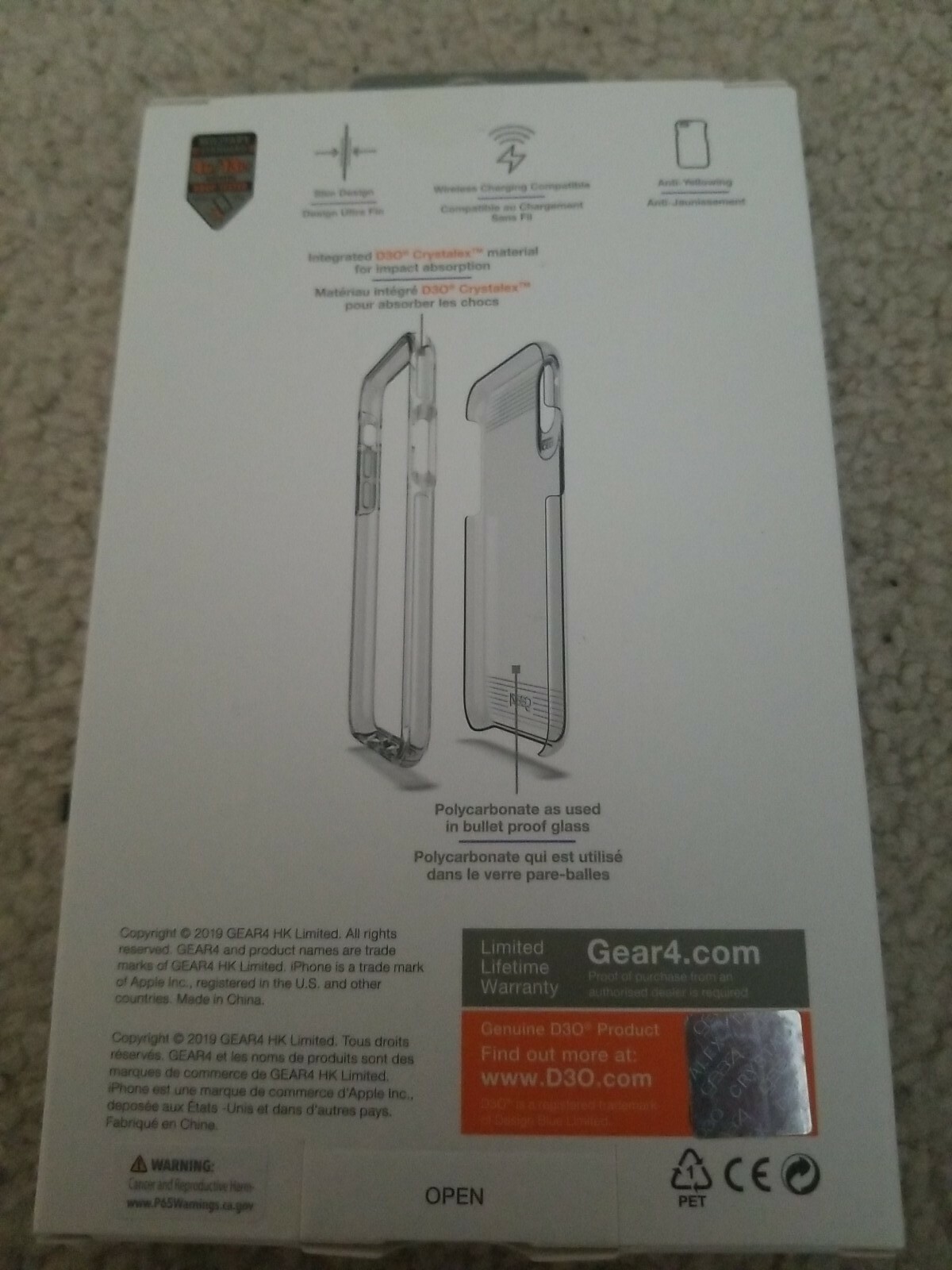 Gear4 iPhone X / Xs Clear Protective Case gear4 Bayswater
