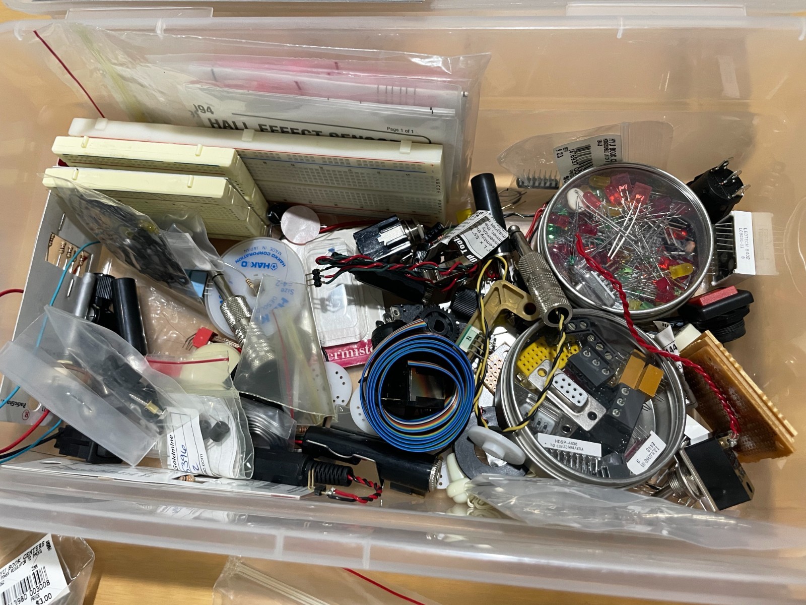 Box of Electronics – Box 2 – The Electronic Goldmine – Japanese Kits – Jameco