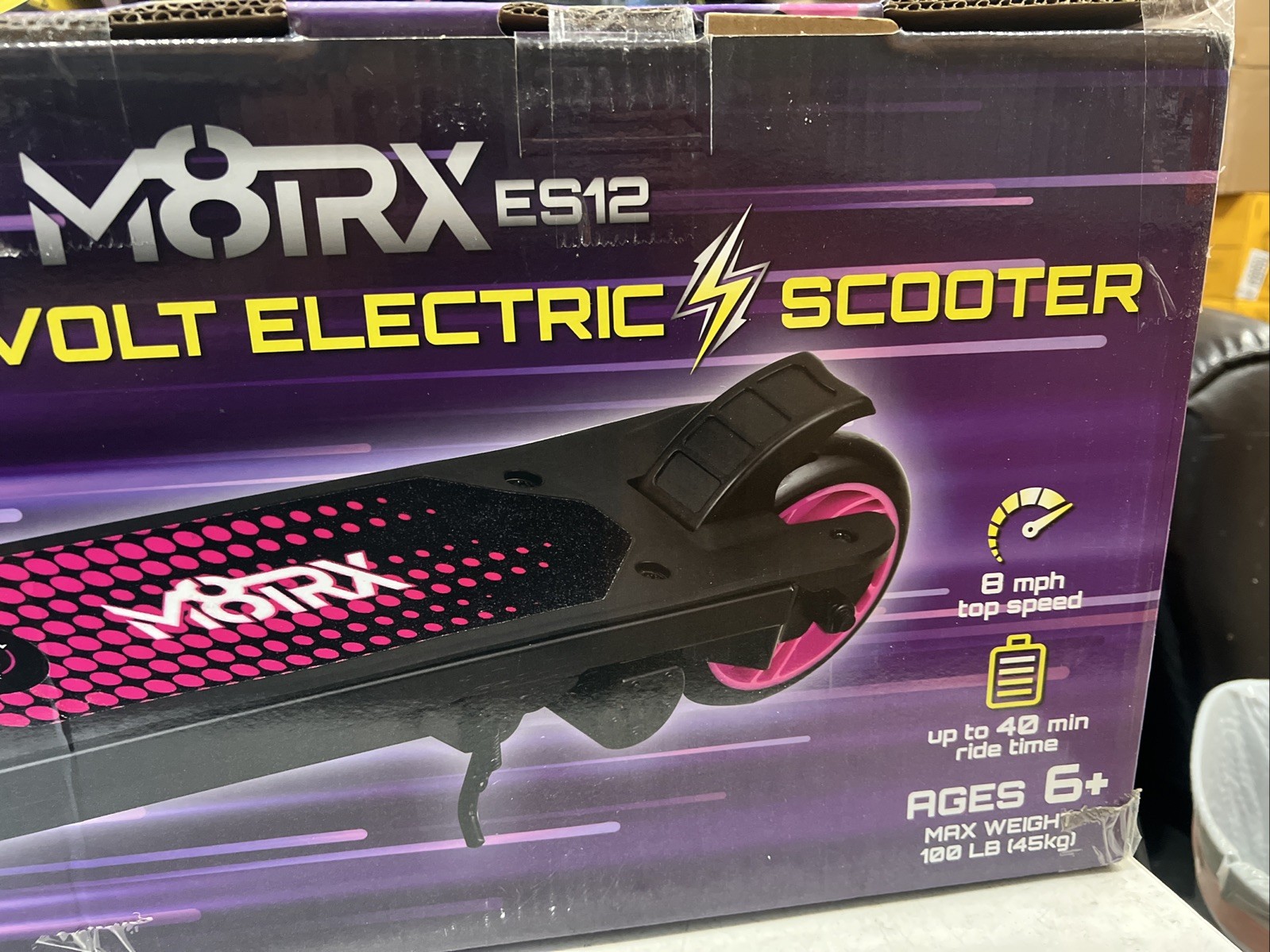 M8TRX pink 12V Electric Scooter for kids Ages 6-12 Powered E-Scooter￼￼