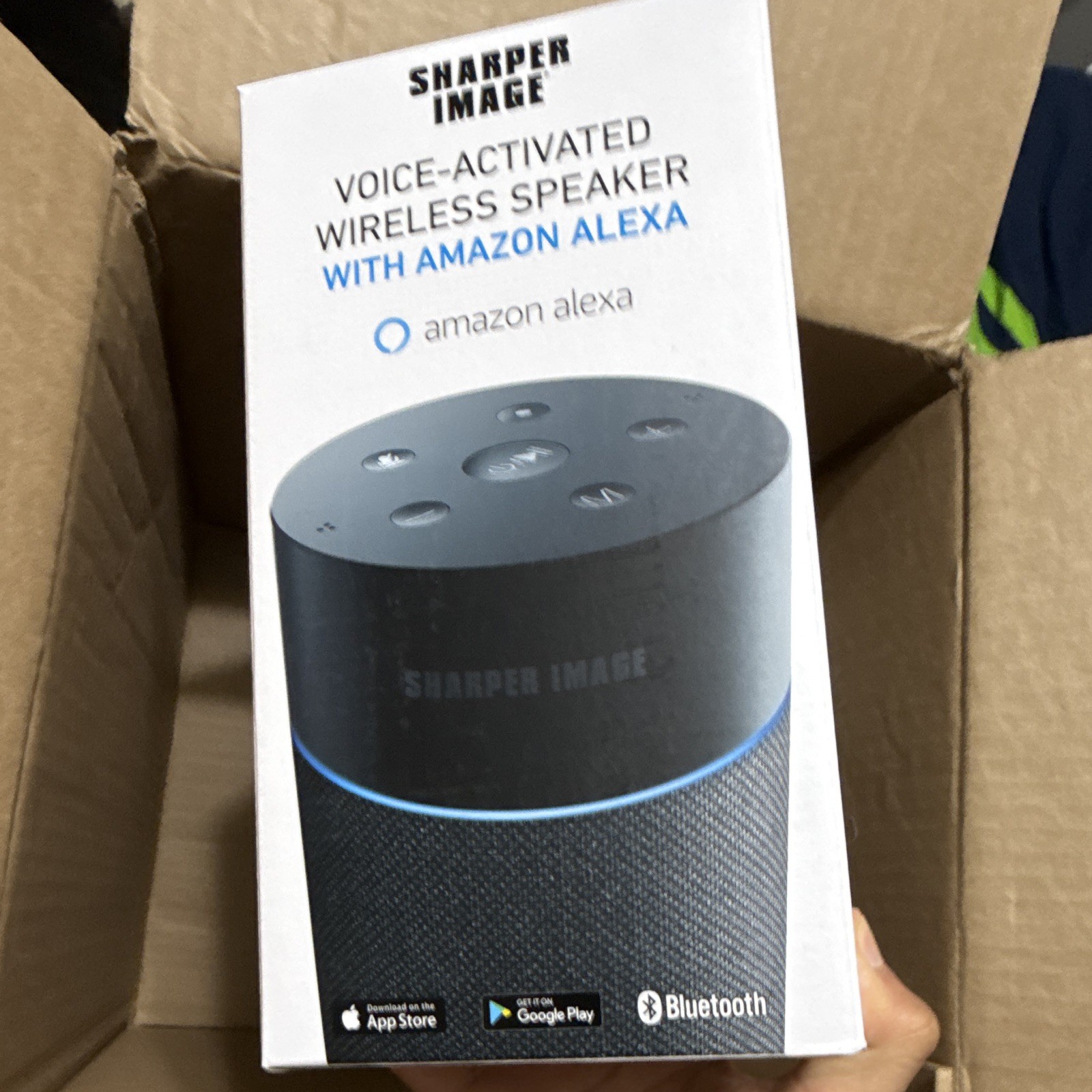 Sharper Image Alexa Speaker + Packard Bell Webcam + Polaroid Earbuds