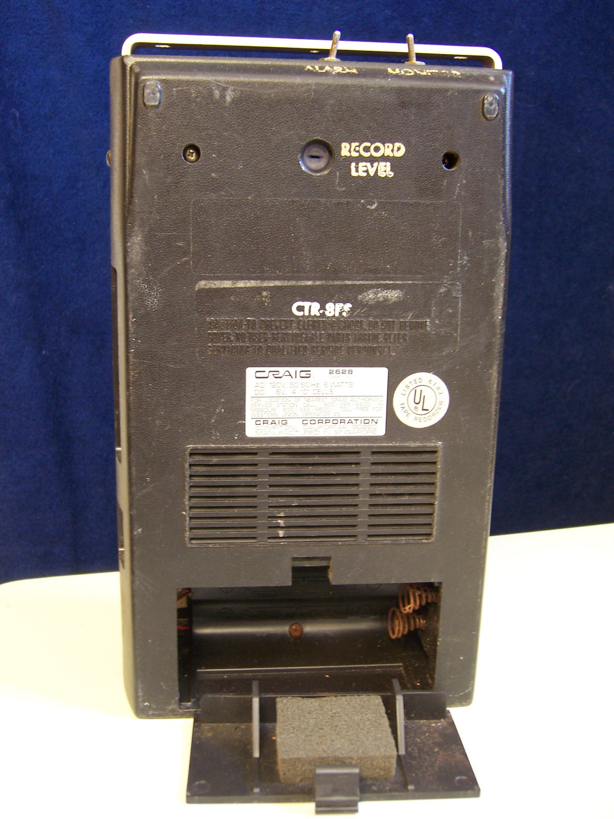 VINTAGE CRAIG 2628 CASSETTE PLAYER RECORDER CTR-8FS Modified 2 Way radio record