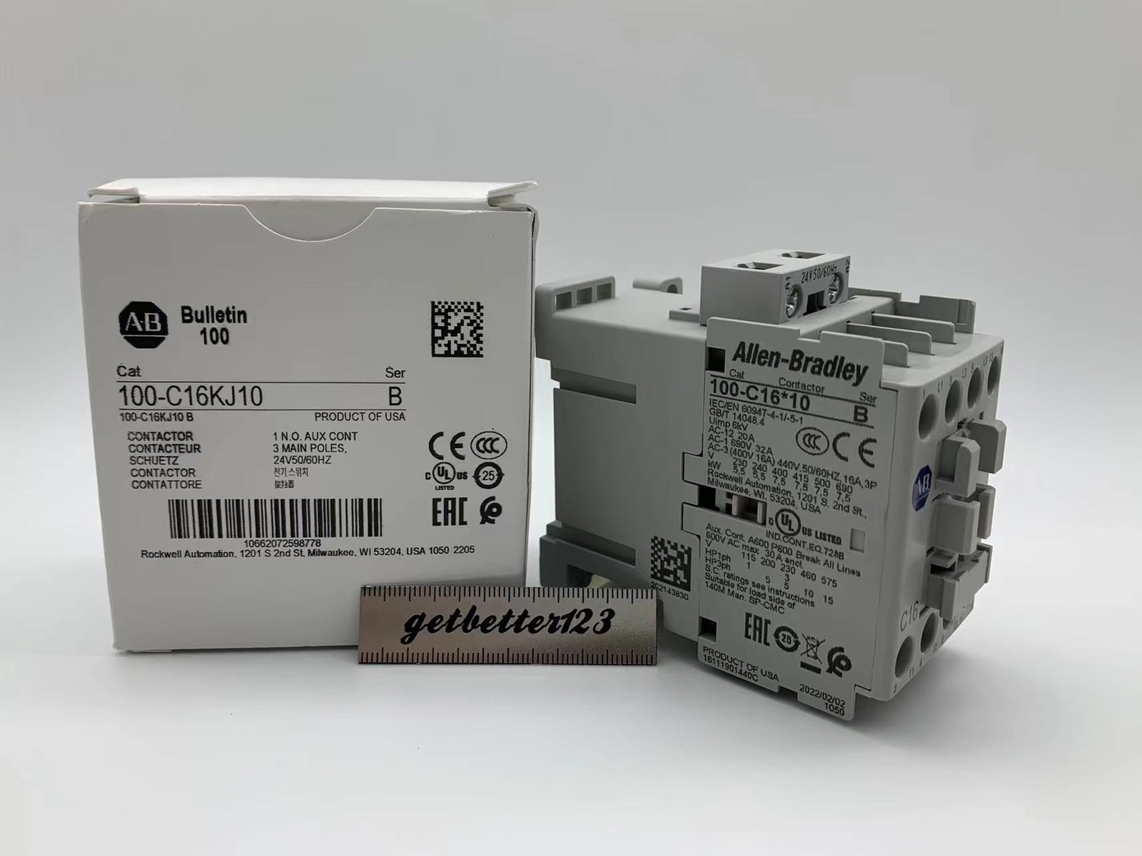 1pc Allen-Bradley 100-C16*10 100-C16KJ10 AB contactor 24VAC Normally open
