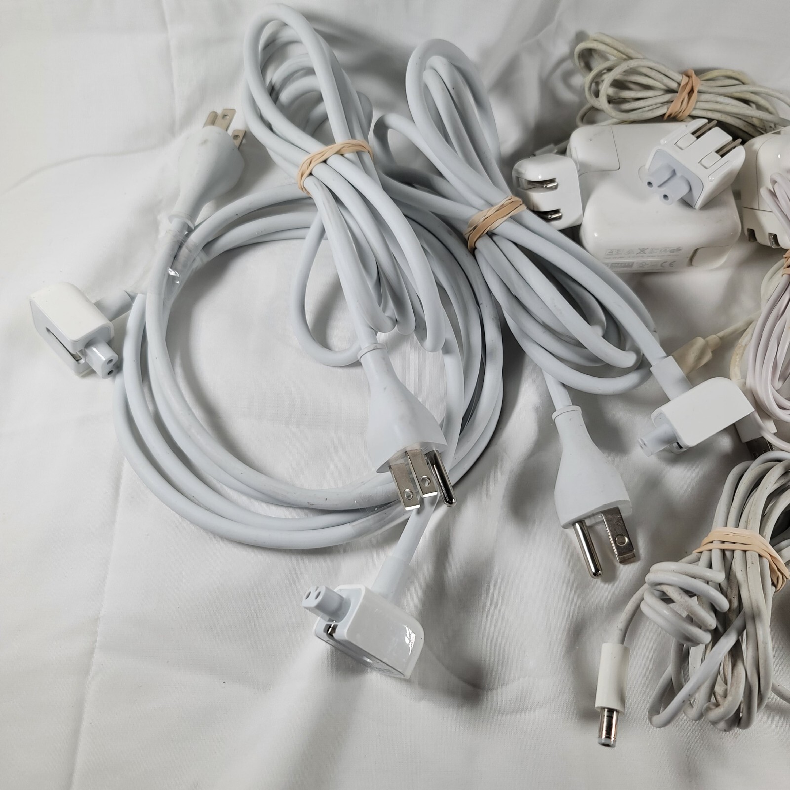 Lot Of Random Assortment Of Apple Adapers, Cords , Wall Plugs