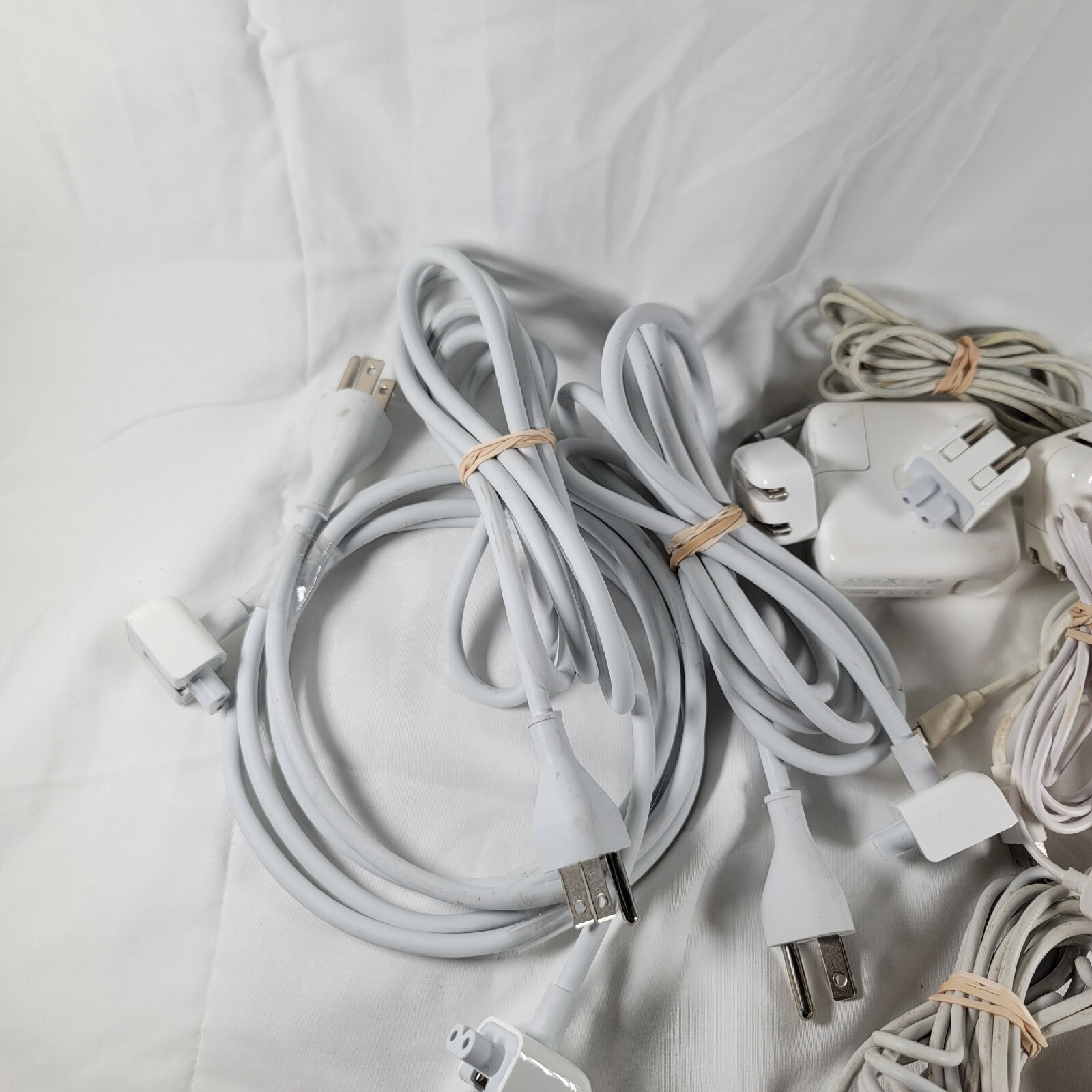 Lot Of Random Assortment Of Apple Adapers, Cords , Wall Plugs