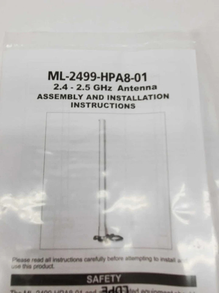 Motorola Symbol ML-2499-HPA3-01 2.4GHz 5dBi Omni WiFi Antenna 802.11b/g Wireless