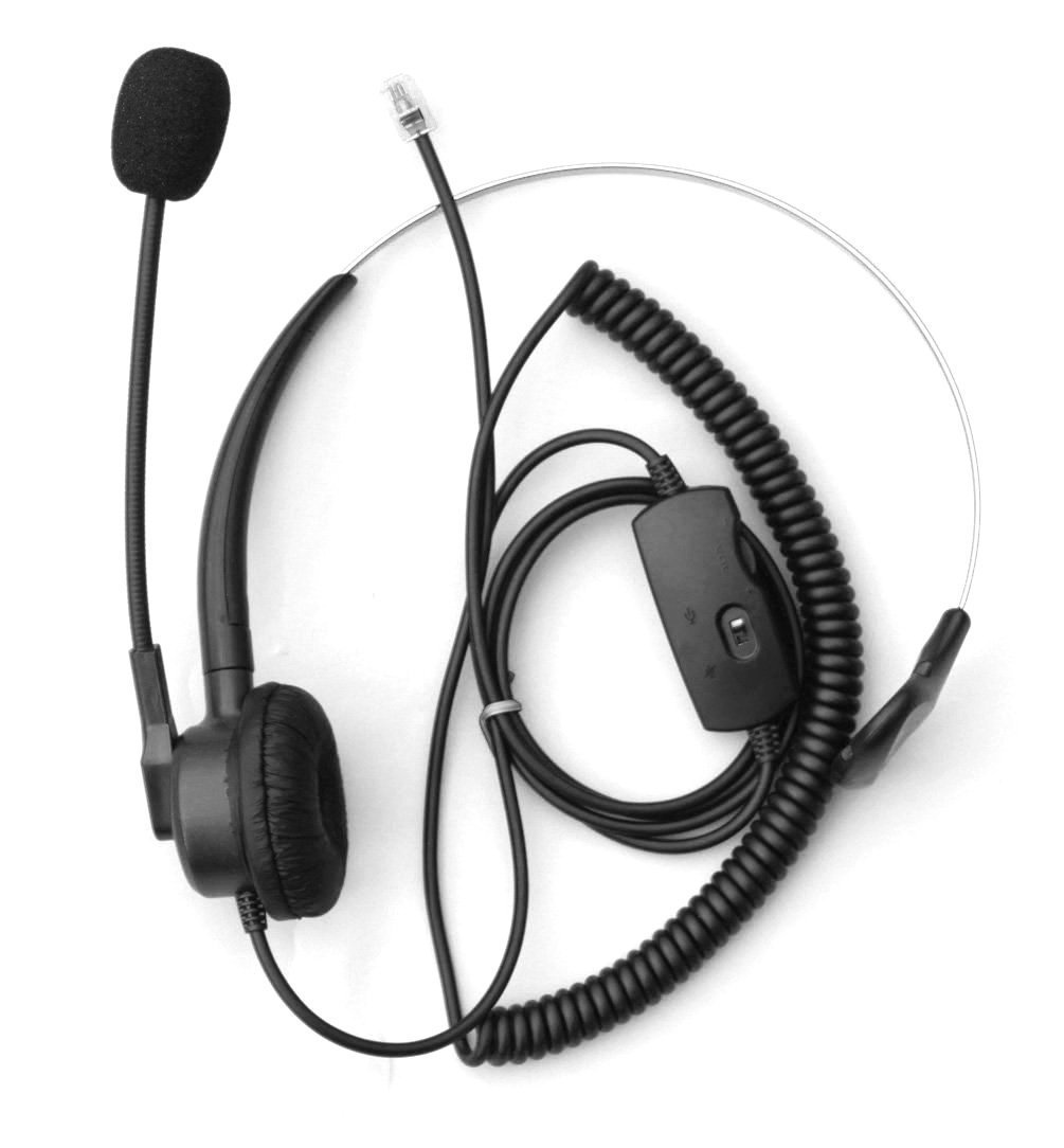 Voistek, Comdio CH103VA2 Corded Call Center Phone Headset, Mute Control AASTR