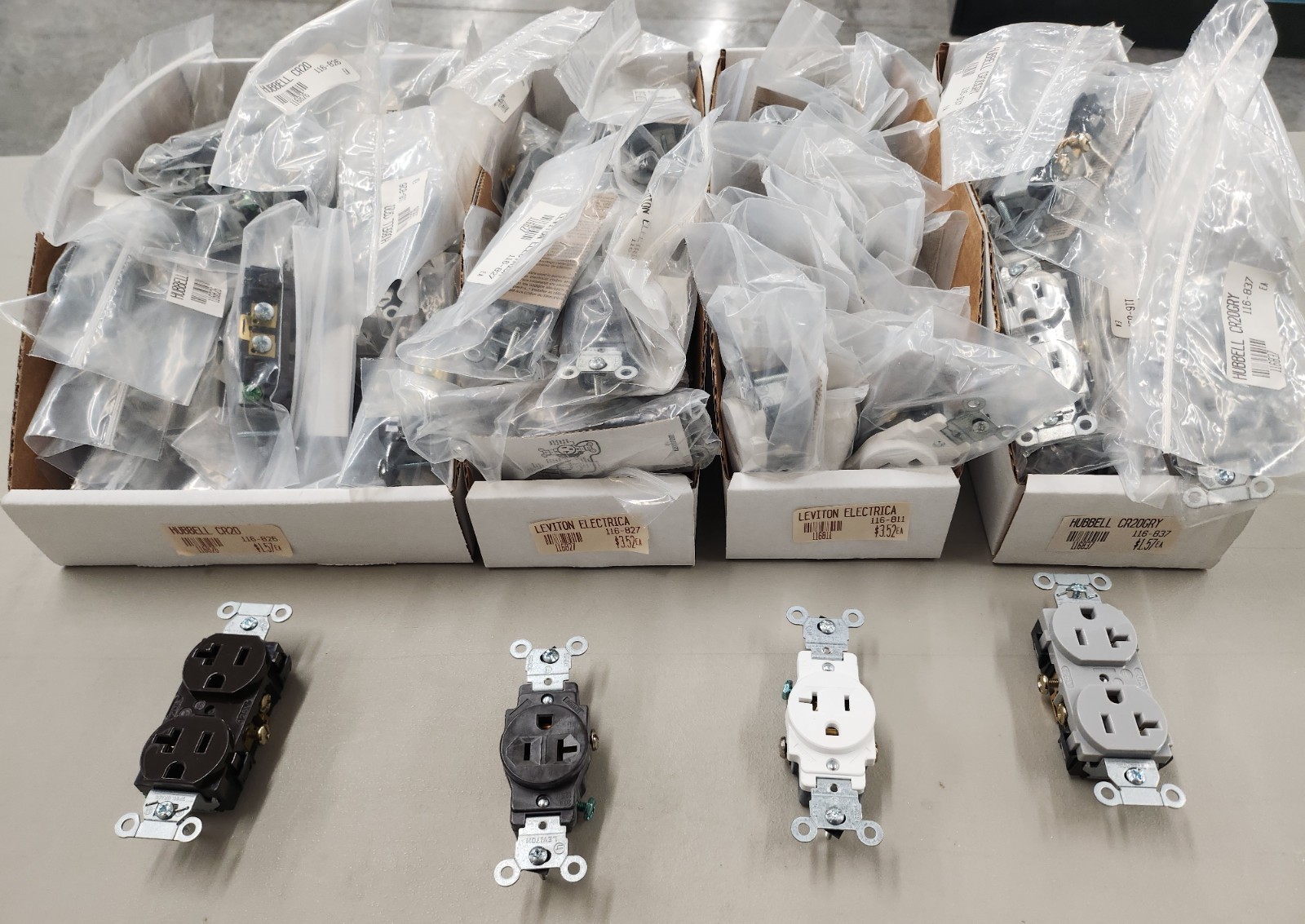 Mystery Electrical Lot 85 Separate Items for a total of 4,684 Pieces