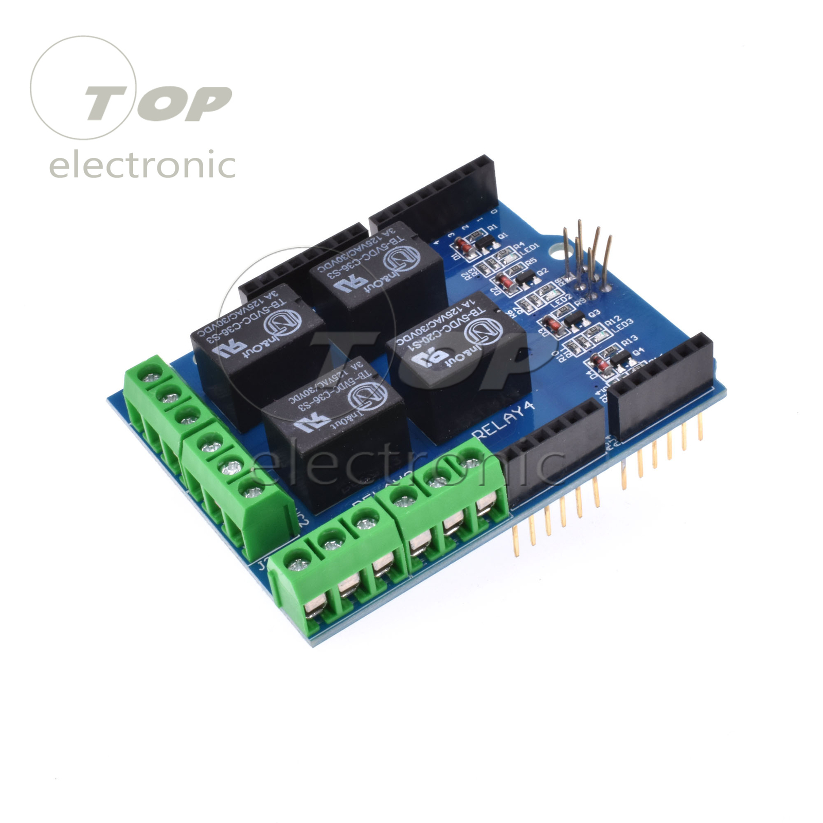 Four channel Relay Shield 5V 4 Channel Relay Shield Module for Arduino