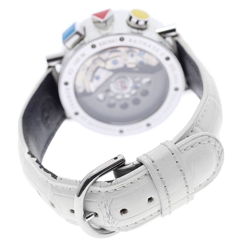 Alain Silberstein Chronobauhaus II SS Leather Silver Automatic Men’s Watch