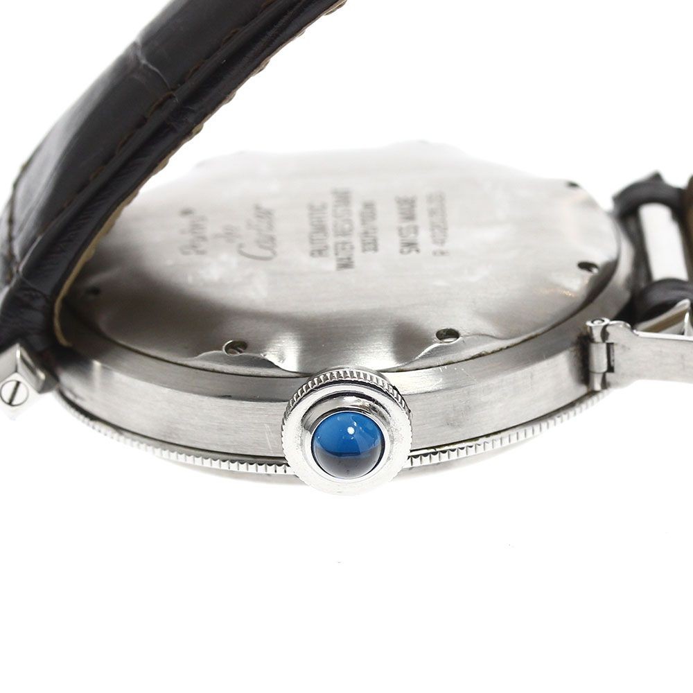CARTIER W3100655 Pasha 38MM Date Automatic Men’s Watch Stainless Steel Beige