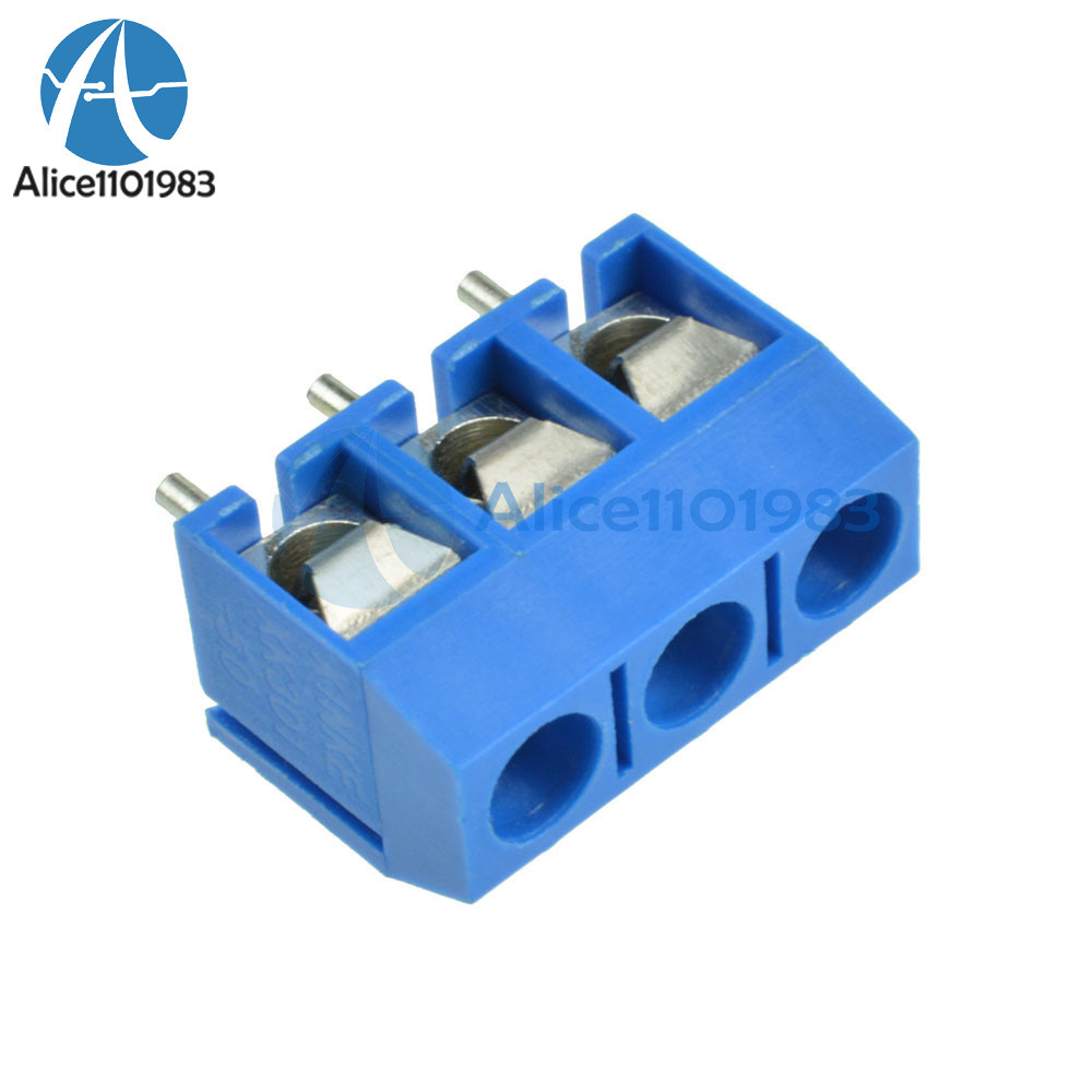 100PCS KF301-3P 5.08mm 3 Pin Connect Terminal Screw Terminal Connector
