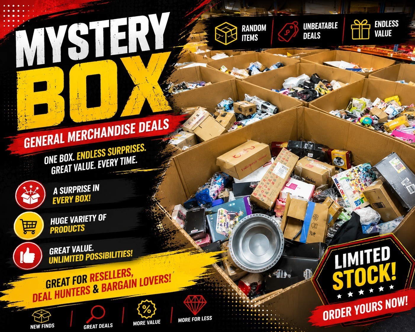 Walmart Mystery Crate – Mixed Overstock Items with Hidden Warehouse Deals