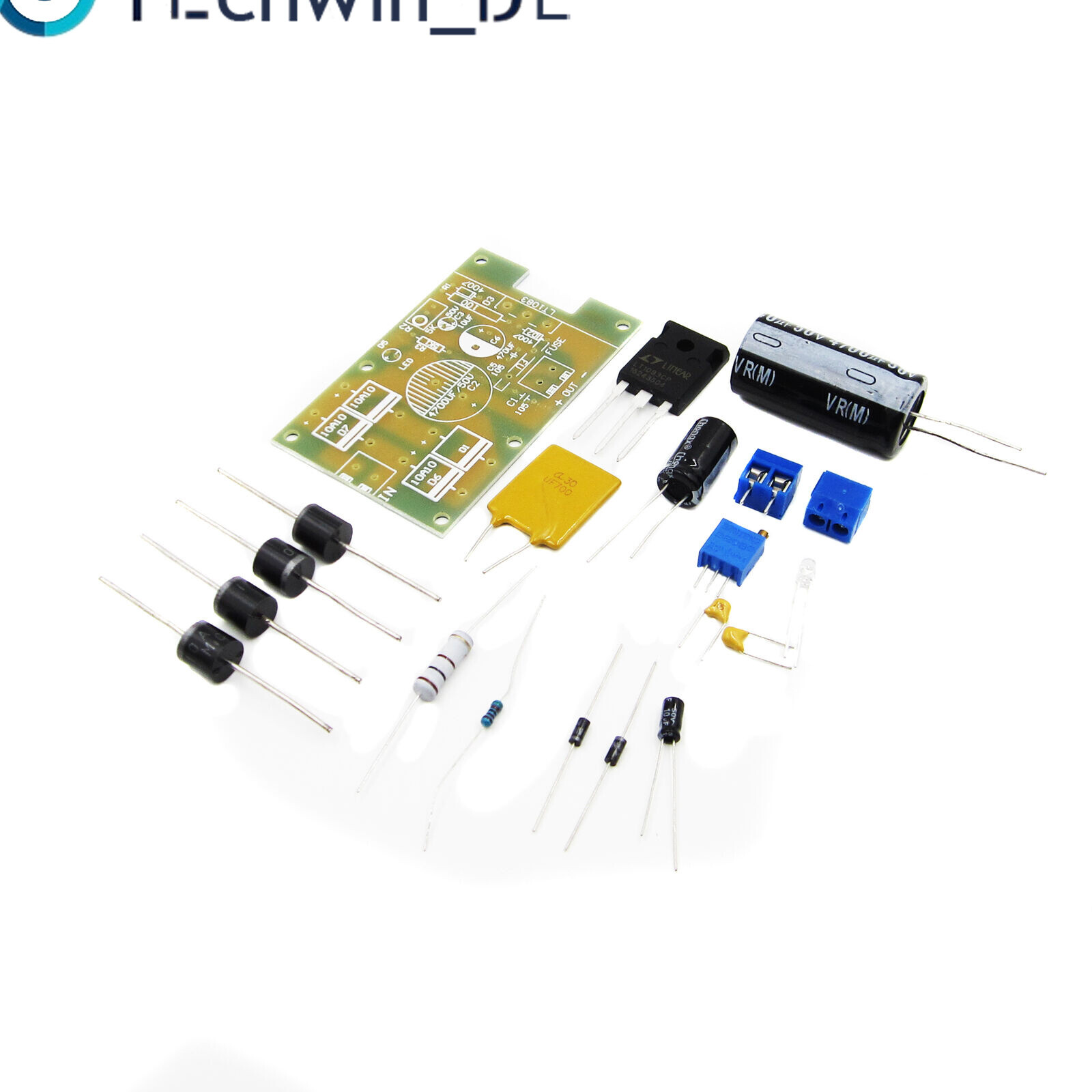 LT1083 Adjustable Regulated Power Supply Module Parts and Components