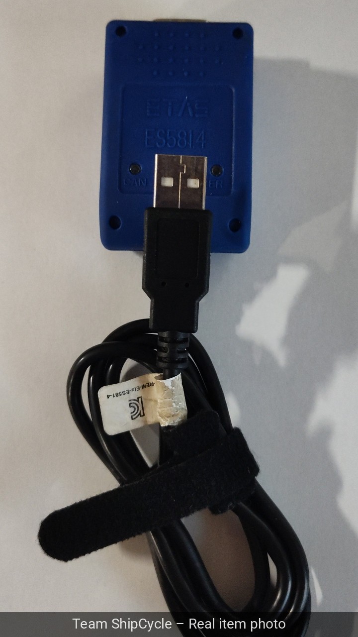 1pc ETAS ES581 ES5814 F00K107771 USB adapterINCA 72 Software CAN XCPCCP G2U