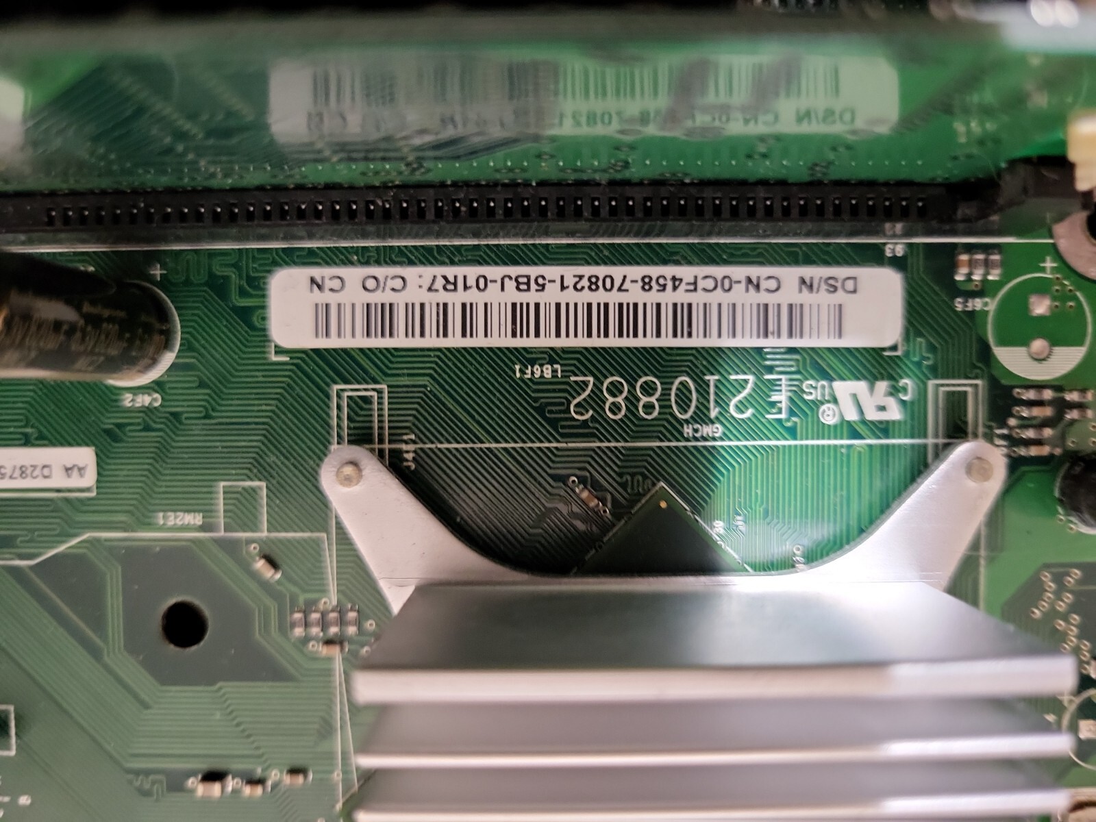 Dell Dimension CN-0CF458 intel D28751-302 system board CPU SL7NU