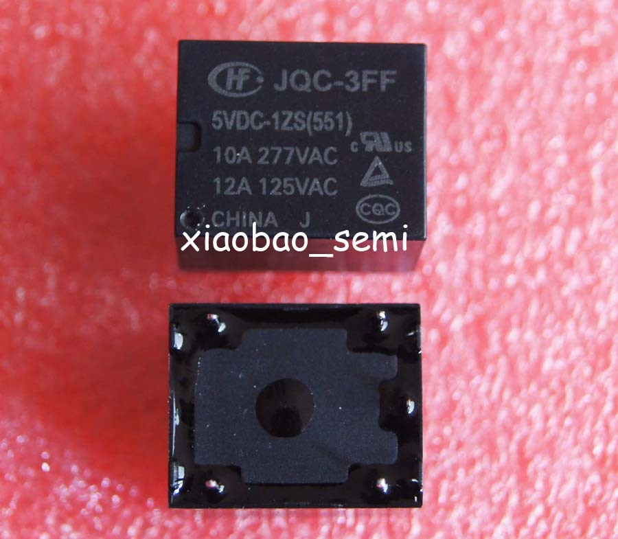50PCS JQC-3FF-005-1ZS JQC-3FF-5VDC-1ZS(551) 5VDC ORIGINAL Power Relay 5PINS