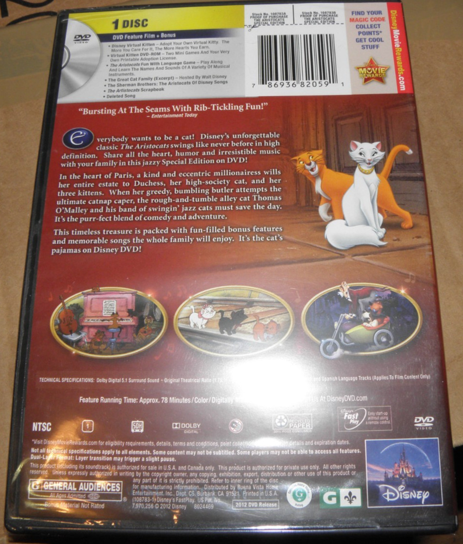 DVD BluRay Aristocrats Movie