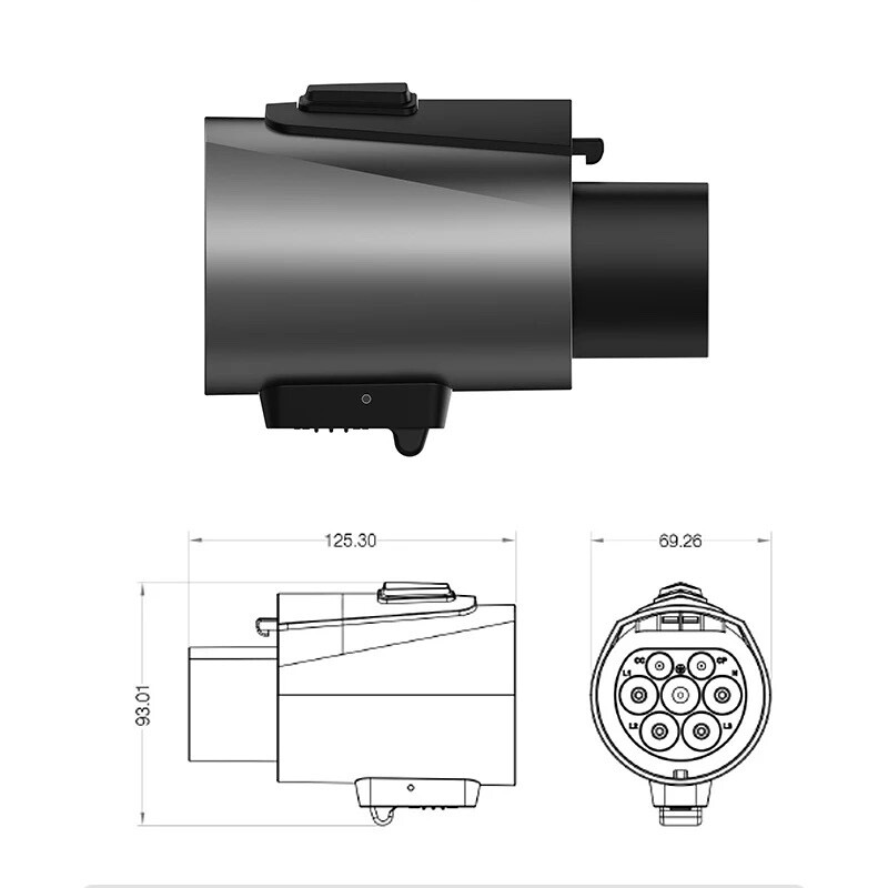 Euro to National Standard Charging Converter Type2 to GBT AC Three Phase Slow Ch