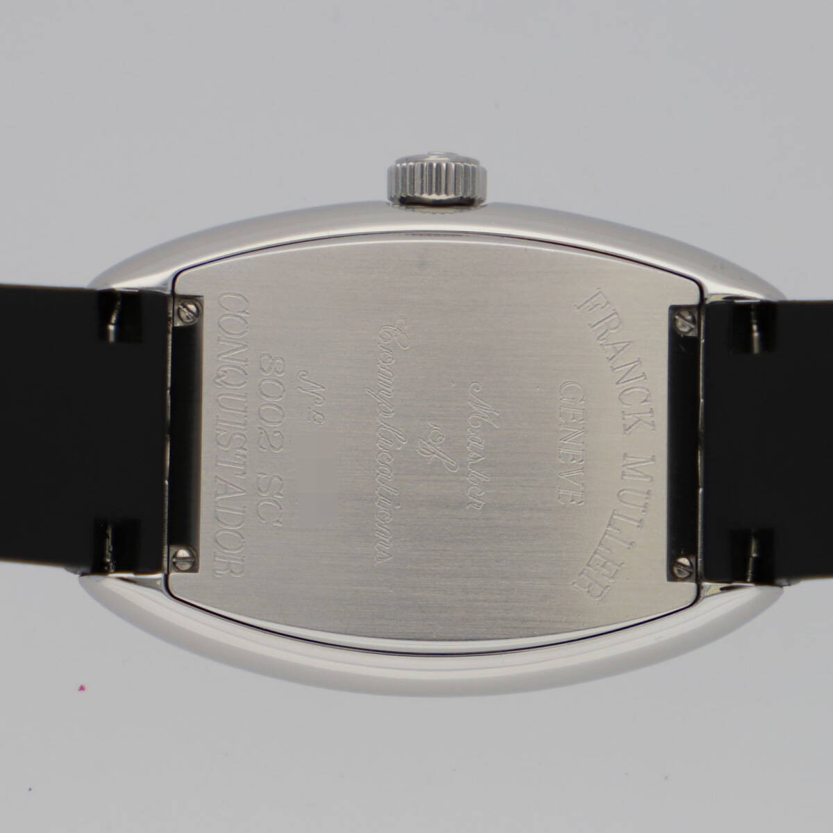 FRANCK MULLER Watch Conquistador 8002SC Black Dial Stainless Steel Rubber w/Box
