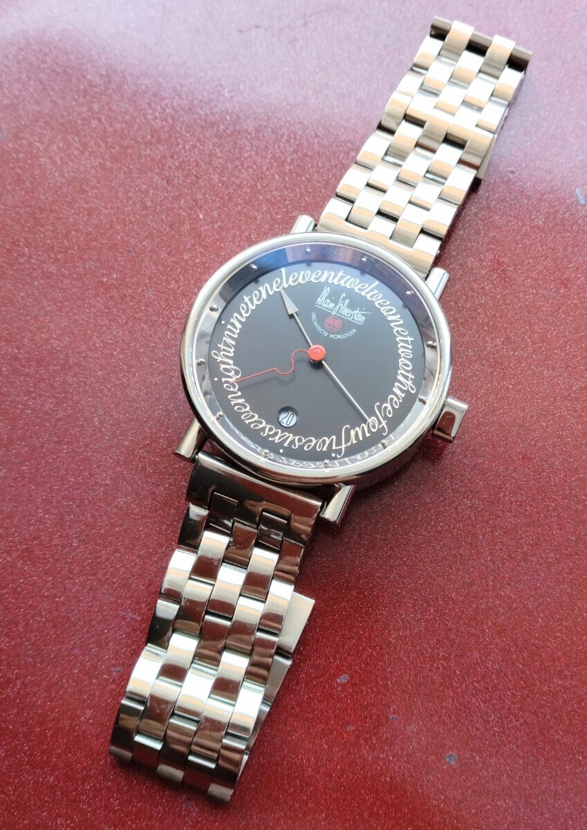ALAIN SILBERSTEIN Club Large Automatic Black Dial Men’s Watch 500 Limited