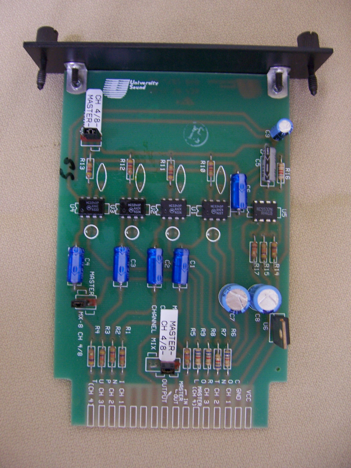 University Sound RVC-100 Remote Volume Control Accessory Card module mixer dock