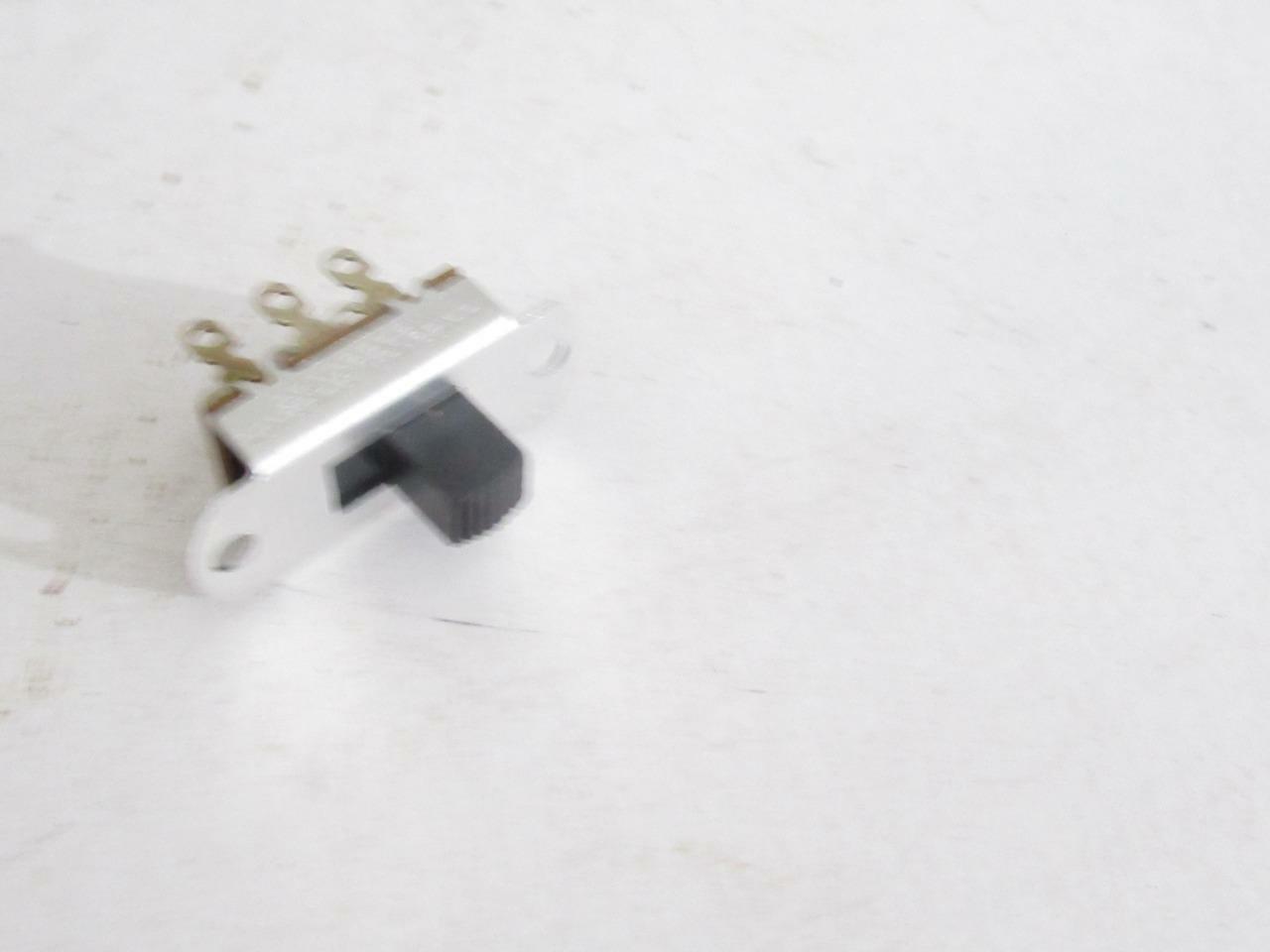 SLIDE SWITCH- W/BLACK BUTTON- DOUBLE POLE / SINGLE THROW – NEW – M7H