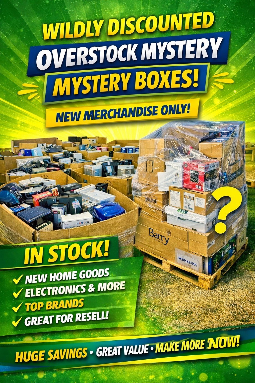 Mixed Overstock Merchandise Amazon Return Product Lot
