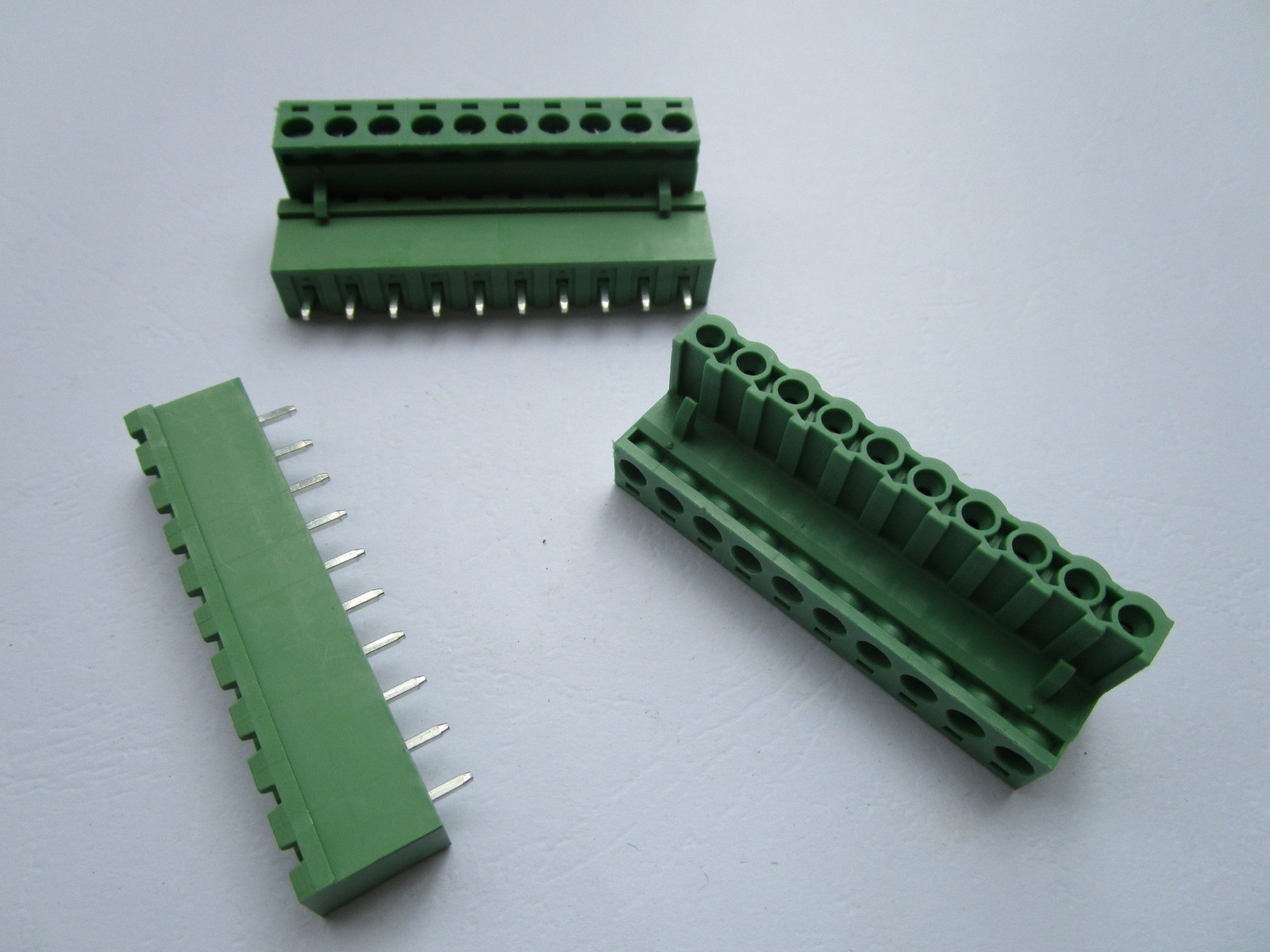 5 pcs Close Straight 10pin 5.08mm Screw Terminal Block Connector Pluggbale Type
